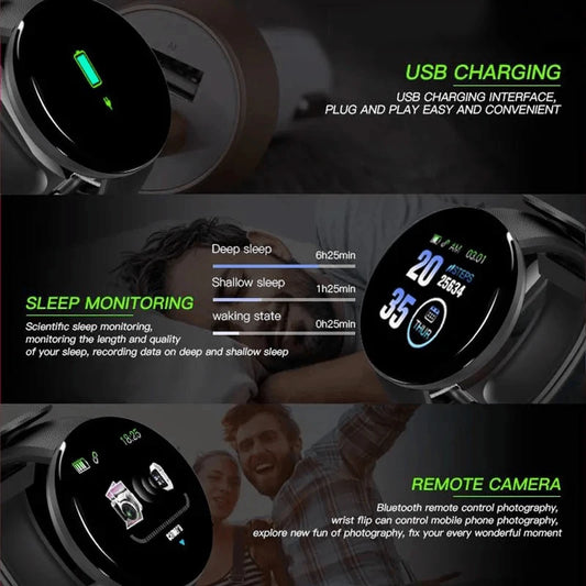 Montre Connectée Intelligente – Style, Santé et Technologie à votre poignet